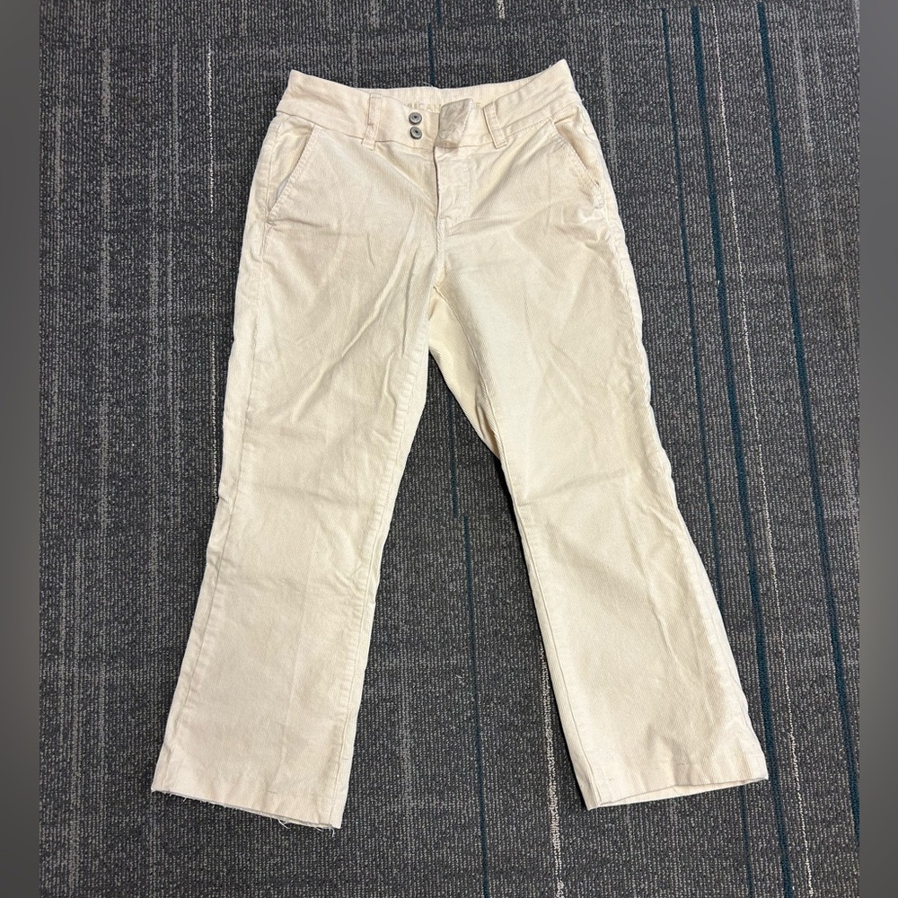 american eagle cream corduroy pants